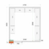 Kit de Estantería para Cámara Fría 2700x3000 TEFCOLD - Almacenamiento optimizado y gran durabilidad.