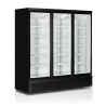 Black Freezer Display - 3 Glass Doors - 1090 L | TEFCOLD Atom Maxi