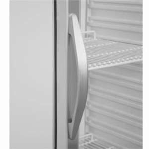 Armoire Réfrigérée Vitrée TEFCOLD - Blanc - 350 L : Stockage optimal pour denrées et visibilité produits.