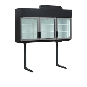 Congelador Armario Negro 3 Puertas 545 L TEFCOLD MTF185B - Frío Ventilado Tangencial