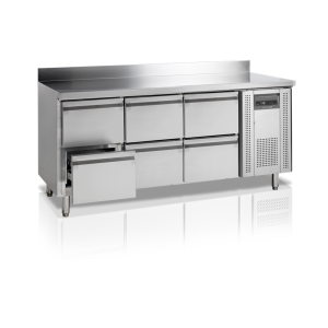 Mesa Refrigerada Positiva Inox - 6 Cajones GN 1/1 TEFCOLD - Práctica y duradera