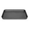 Plato para horno de aluminio anodizado Vogue - L 368 mm, resistente y fácil de limpiar