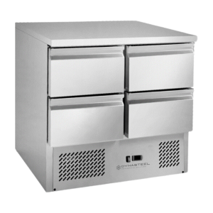 Mesa Refrigerada Positiva - 4 Cajones GN 1/2 - Dynasteel