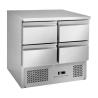 Mesa Refrigerada Positiva - 4 Cajones GN 1/2 - Dynasteel
