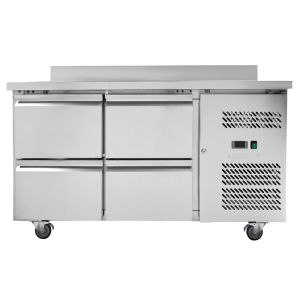 Mesa Refrigerada Positiva con Respaldo - 4 Cajones - Dynasteel