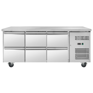 Mesa Refrigerada Positiva - 6 Cajones - Dynasteel