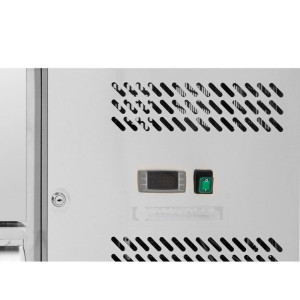 Mesa Refrigerada Positiva con Respaldo - 6 Cajones - Dynasteel