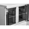 Mesa Refrigerada Positiva - 2 puertas y 2 Cajones GN 1/2 - Dynasteel