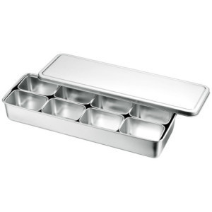 Caja Japonesa 8 Cubetas Inox - Cocina profesional