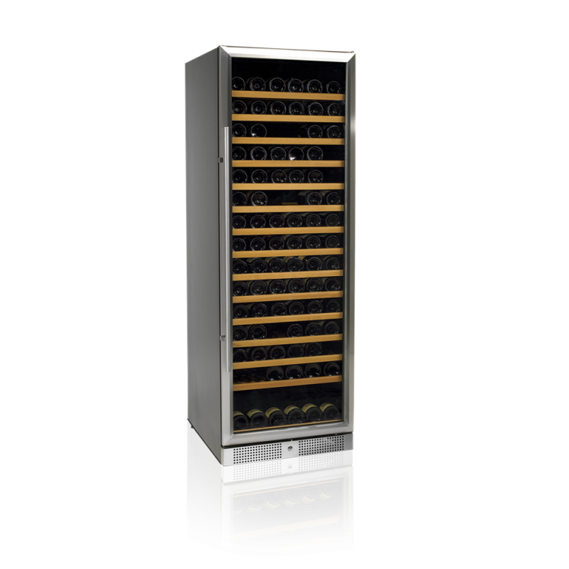 Bodega de vino TEFCOLD inox - 165 botellas - Diseño contemporáneo