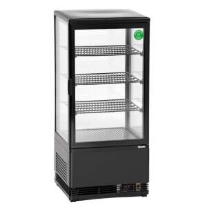 Vitrina refrigerada profesional Bartscher - 78 L negra
