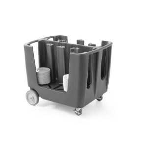 Carro de platos con columnas simétricas Cambro