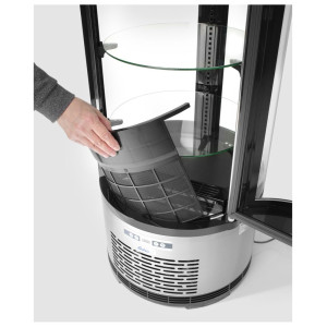 Vitrina de presentación de pasteles redonda - 100 L