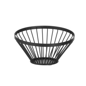 Cesta de frutas oblicua negra - 150 mm de diámetro
