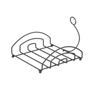 Porta-toallas de mesa negro - 210 x 205 mm - Marca HENDI