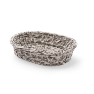 Cesta de pan ovalada gris - 320 x 230 mm