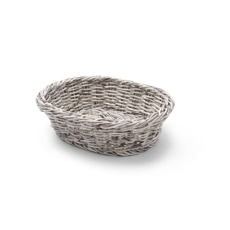 Cesta de pan ovalada - Gris - 250 x 190 mm