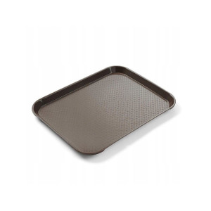 Bandejita rectangular para comida rápida - Modelo pequeño 265 x 345 mm - Marrón