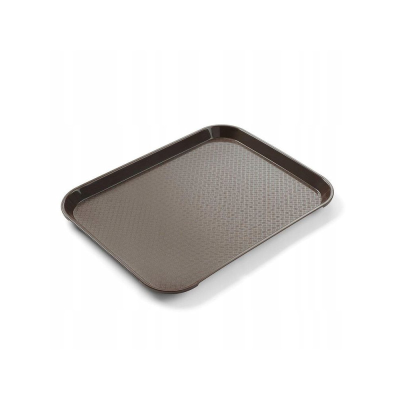 Bandejita rectangular para comida rápida - Modelo pequeño 265 x 345 mm - Marrón
