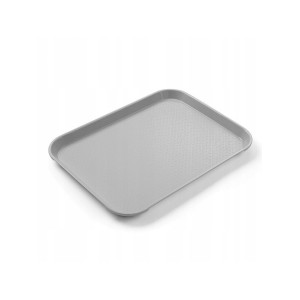 Bandejita rectangular para comida rápida - Modelo pequeño 265 x 345 mm - Gris