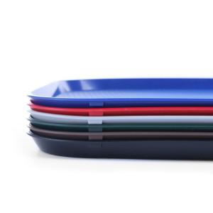 Bandej Rectangular FastFood - Modelo Grande 450 x 350 mm - Gris