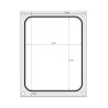Matriz de sellado para selladora manual - 227 x 178 mm - Hendi