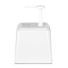 Distribuidor de salsa con bomba - Blanco - 2,5 L - Hendi