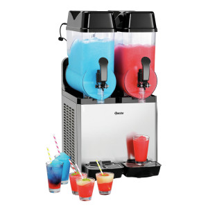 Máquina de granizados profesional 2120 Bartscher - 2 depósitos de acero inoxidable