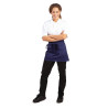 Delantal de camarero corto azul marino de polialgodón 373 x 750 mm - Whites Chefs Clothing - Fourniresto