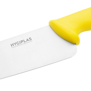 Cuchillo de Cocinero Amarillo Hoja 25,5 cm - Hygiplas - Fourniresto