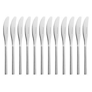 Napoli Stainless Steel Table Knife 233 L - Set of 12 - Olympia - Fourniresto