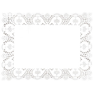 Mantel rectangular de papel 300 x 400 mm - Lote de 250 - Fiesta - Fourniresto