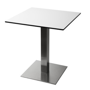Pie de mesa cuadrado de acero inoxidable 720 x 430 mm - Bolero - Fourniresto