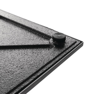 Pie de mesa cuadrado de acero inoxidable 720 x 430 mm - Bolero - Fourniresto