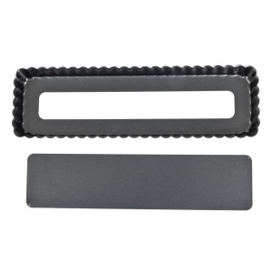 Molde para tarta rectangular antiadherente con fondo desmontable de 360 mm - De Buyer - Fourniresto