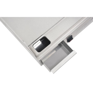 Placa de cocción de acero pulido 520 x 330 mm - Buffalo - Fourniresto