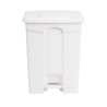 Cubo de basura de cocina con pedal blanco 65L - Jantex - Fourniresto