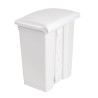 Cubo de basura de cocina con pedal blanco 65L - Jantex - Fourniresto