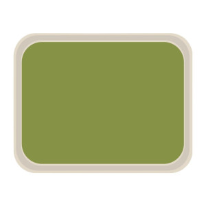 Standard Polyester Service Tray 470x360mm Green - Roltex - Fourniresto