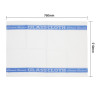 Paño de lino para secar vasos - Azul - L 762 x P 508 mm - Vogue