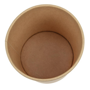 Bols de sopa Kraft microondables reciclables - 450 ml - Lote de 500 - Colpac