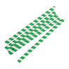 Pajitas para batidos de papel - Verdes - L 210mm - Paquete de 250 - Fiesta Green