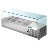 Vitrina refrigerada para ingredientes 3x GN 1/3 y 1x GN 1/2 Serie G - Polar - Fourniresto