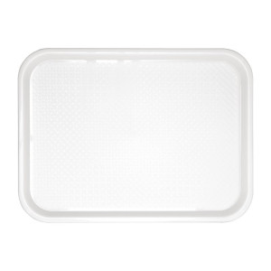 Plateau Fast Food En Plastique  Blanc 345 X 265Mm - Olympia KRISTALLON - Fourniresto