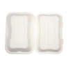 Cajas de comida de bagazo con tapa abatible - L 228mm - Paquete de 200 - Vegware