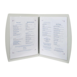 Carta de menú negra Rio A4 - Securit - Fourniresto