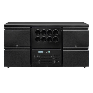 Barra trasera Serie U con 4 cajones y enfriador de vino para 8 botellas - 380L - Polar