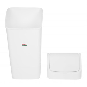 Cubo de basura con tapa abatible - 50 L - Scot Young