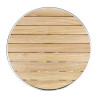 Mesa redonda plegable de madera Ø 60 cm - Bolero - Fourniresto