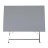 Mesa de terraza plegable gris - 1100 x 700 mm - Bolero